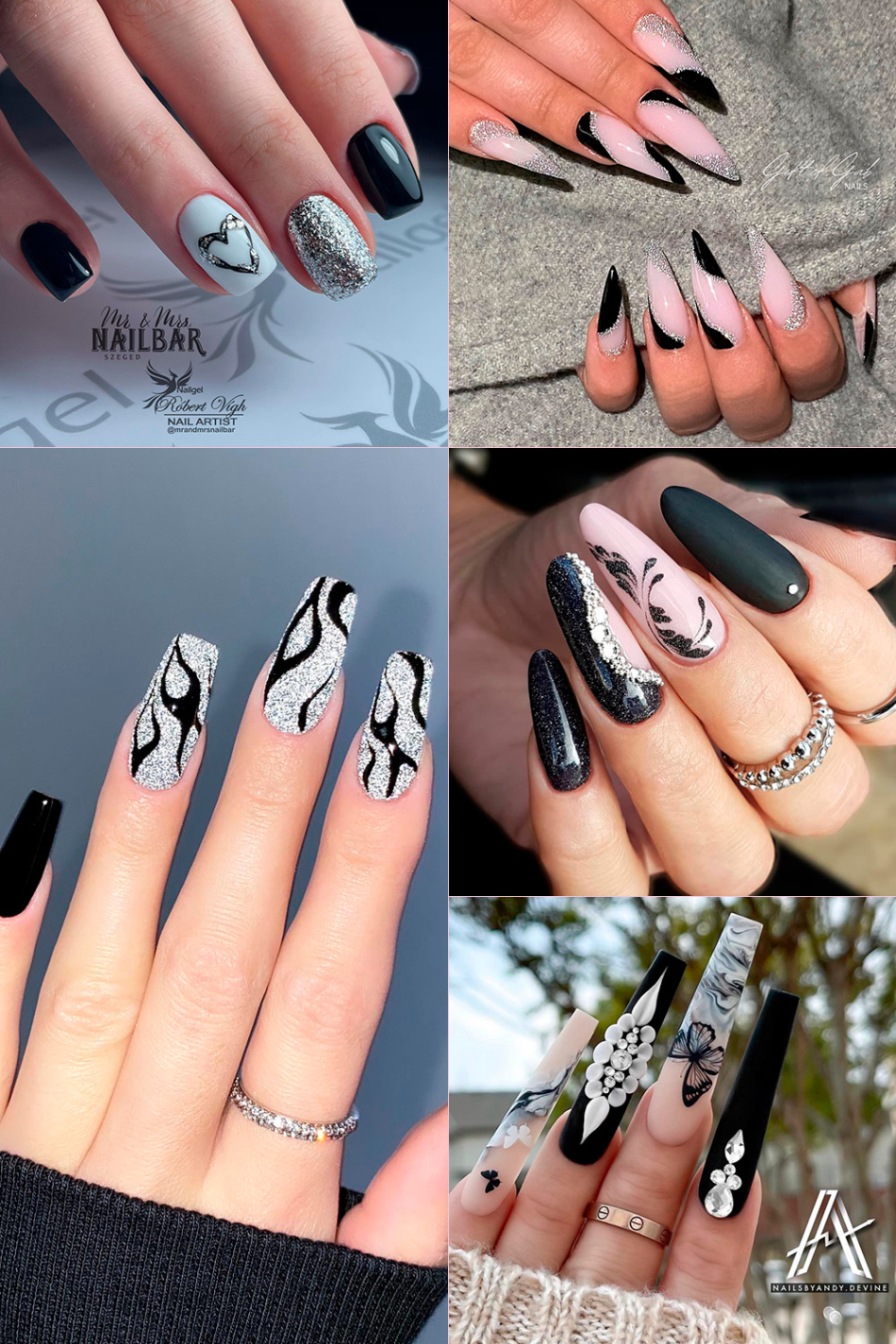 black nail designs 2022 Niche Utama Home Cute Manicure — Black Nail Designs  😍 Tap for more ✓