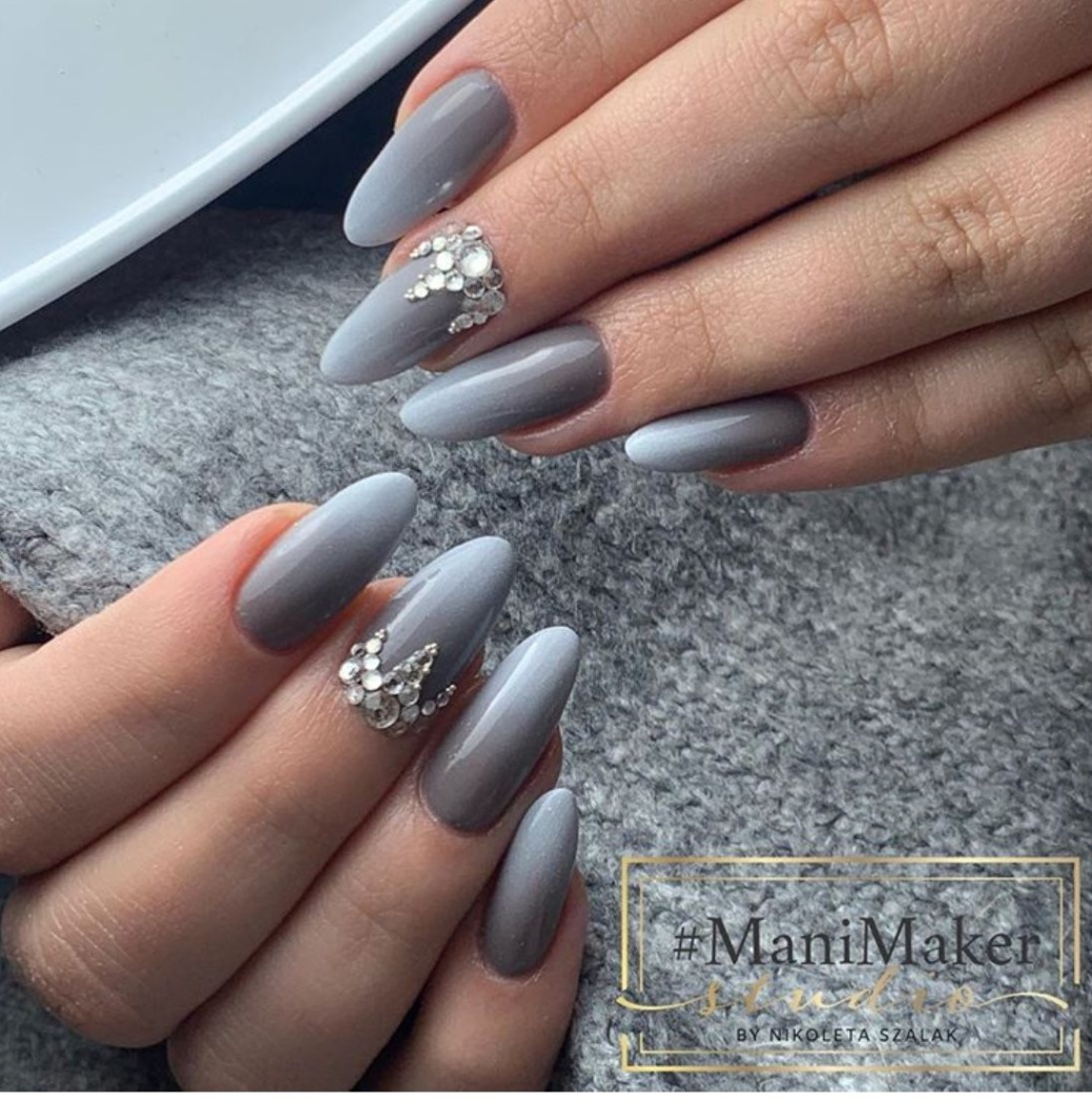 gray nail designs Niche Utama Home + Grey Nails Design Ideas - The Glossychic  Grey nail designs