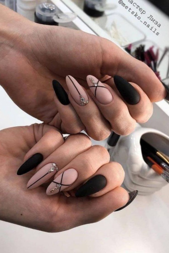 black nail designs 2022 Niche Utama Home Pin on Nail Art
