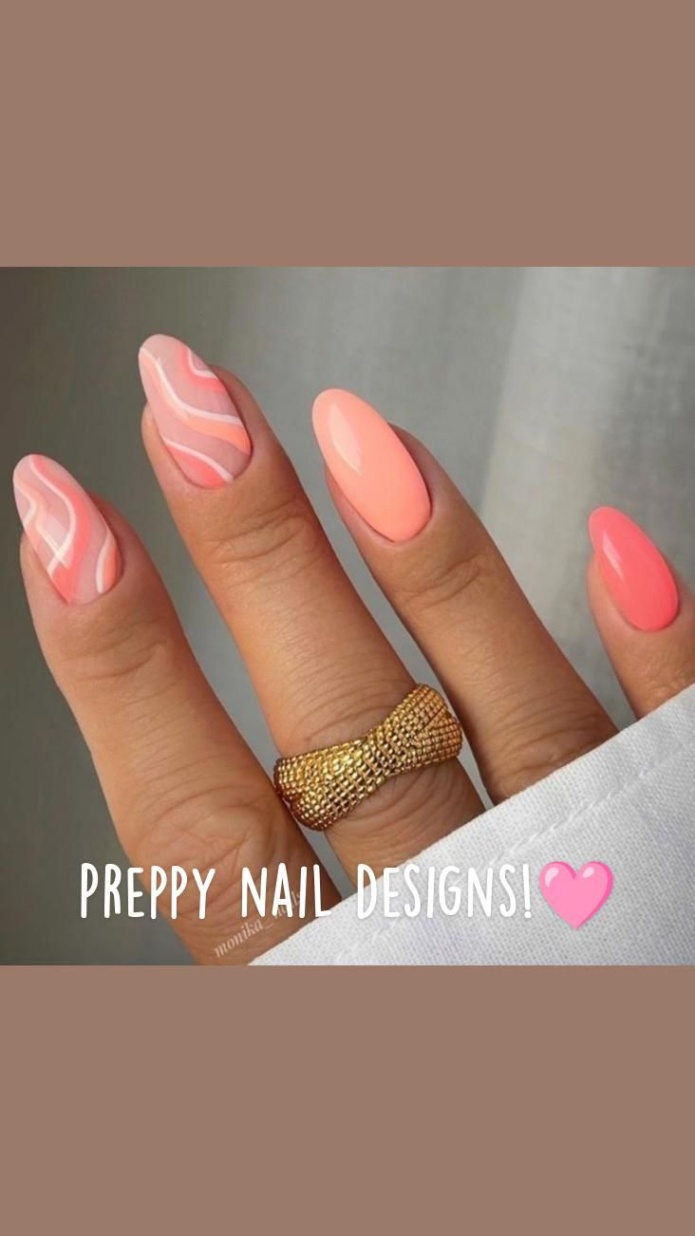preppy nail designs Niche Utama Home Preppy nail designs🩷💅  Acrylic nails coffin short, Summery