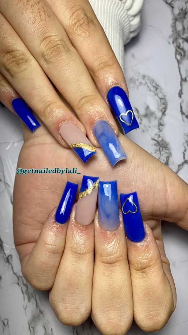 royal blue nail designs Niche Utama Home Royal Blue Nails  Blue nails, Blue nail designs, Nail art designs